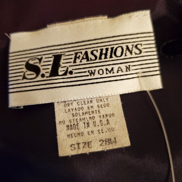 SL Fashions 28W Modest House Dress Blue Plaid Home School Church - Picture 4 of 4